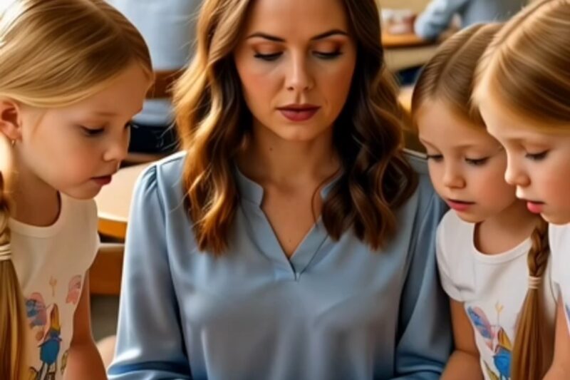 My blind date didn’t arrive… until three identical little girls appeared and said, “Our dad feels terrible for being late.”