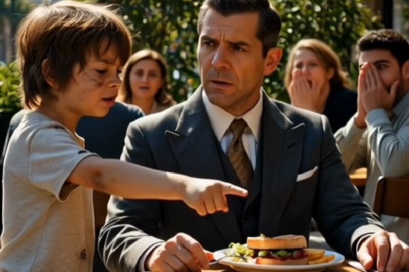 A homeless boy yells, “Don’t eat that!”… The billionaire is left stunned when he learns the reason why!