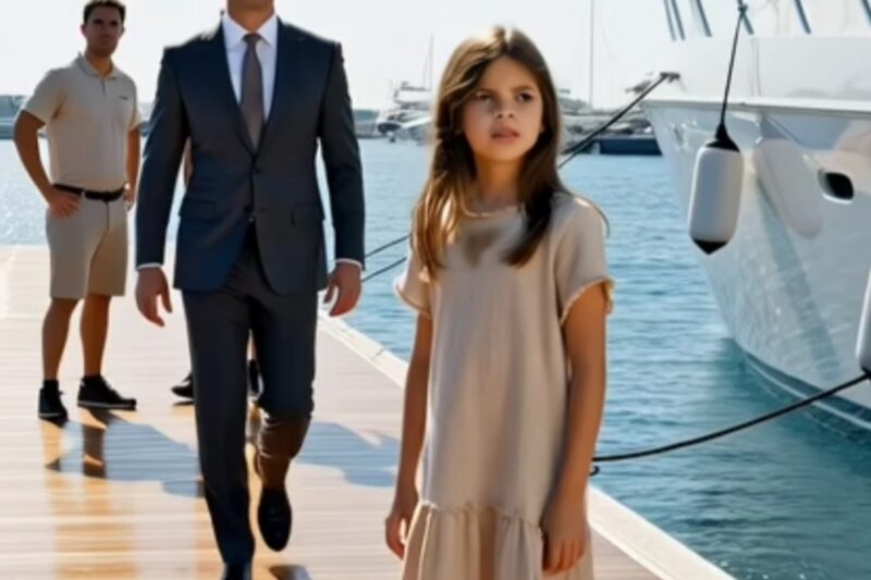 “Sir, don’t board!” — A frail, poor little girl stopped a millionaire just as he was about to step onto his yacht…
