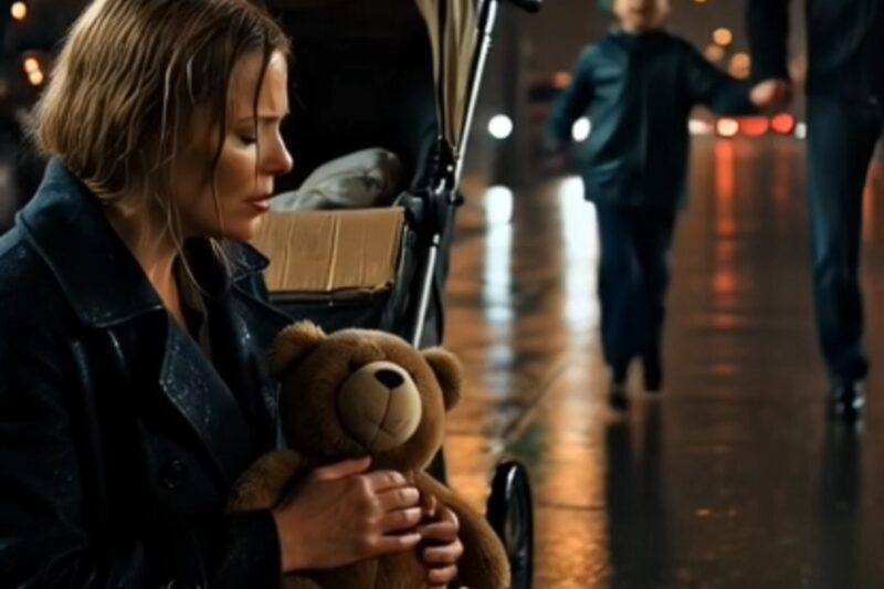 A wealthy man walked past a beggar until his son paused, turned, and said, “Dad, that’s Mom.”