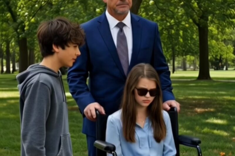 “Your daughter can walk and see… but your girlfriend won’t allow it,” said the little beggar.