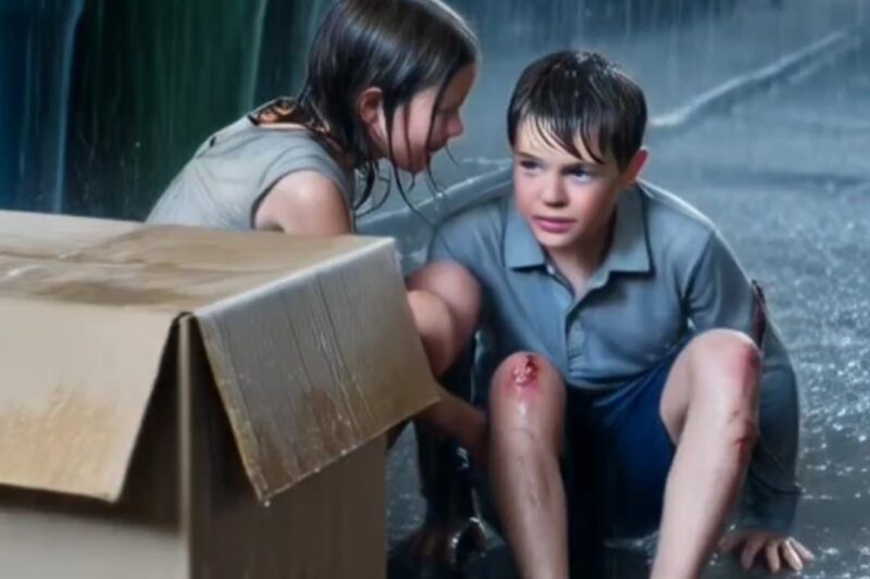 “Please… don’t hurt me… I can’t walk,” the CEO’s son begged… until a poor girl…