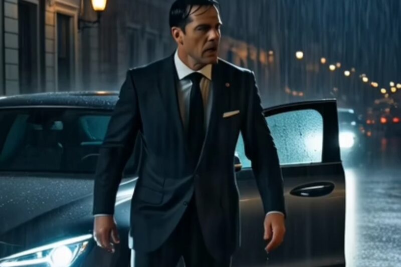 A millionaire halted his car when he saw a little girl crying in the rain — but what she was wearing changed everything!