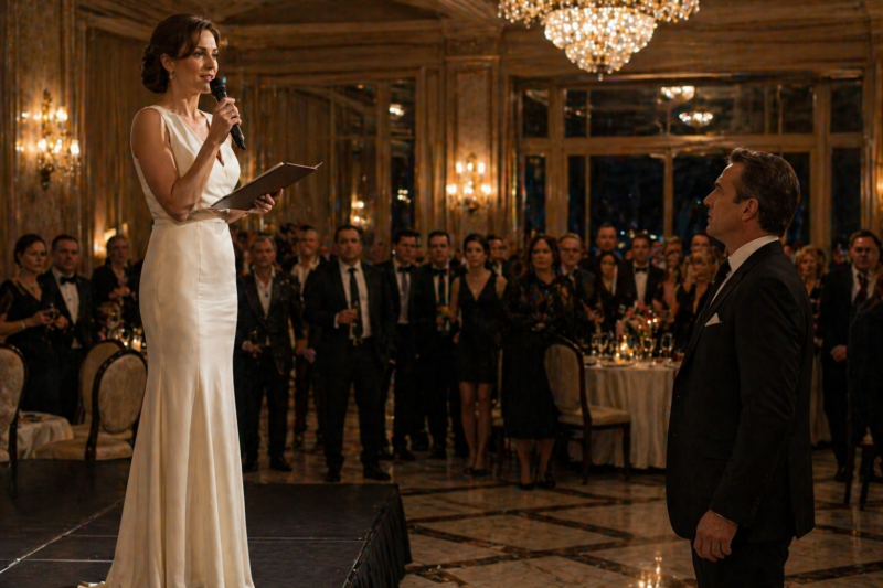They Laughed When the Wine Hit Her Dress… Then the Entire Ballroom Changed
