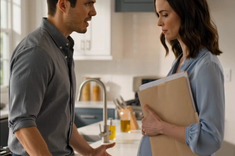 He Was Smiling with His Mistress—Until Divorce Papers from His Pregnant Wife Arrived and Wiped the Smile Away